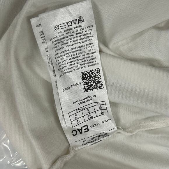 Guess Retro Ringer 90s Orange Blue White Stripe Tee T Shirt Size Small S B14 - Picture 6 of 6